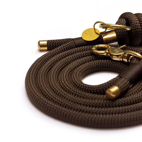 Coffee Rope Dog Leash