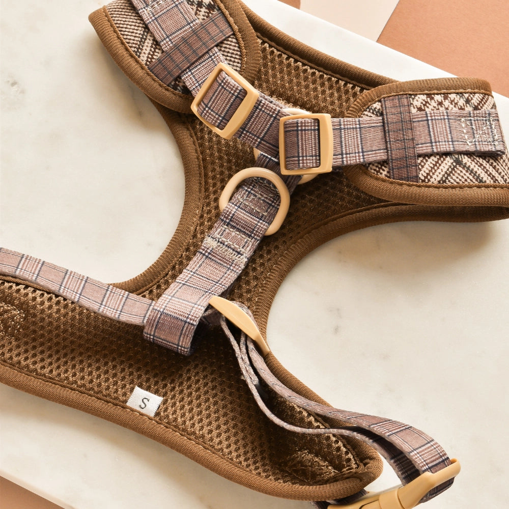 Pup Plaid Adjustable Step-In Harness | Cocker Spaniel